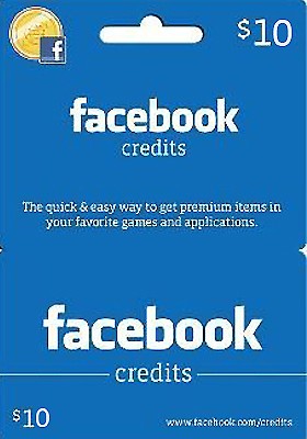 Facebook Credits Card ($10)