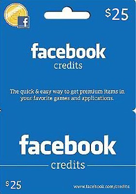 Facebook Credits Card ($25)