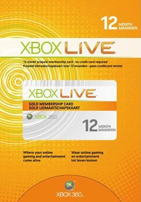 Xbox 360 Live 12 Month Gold Card